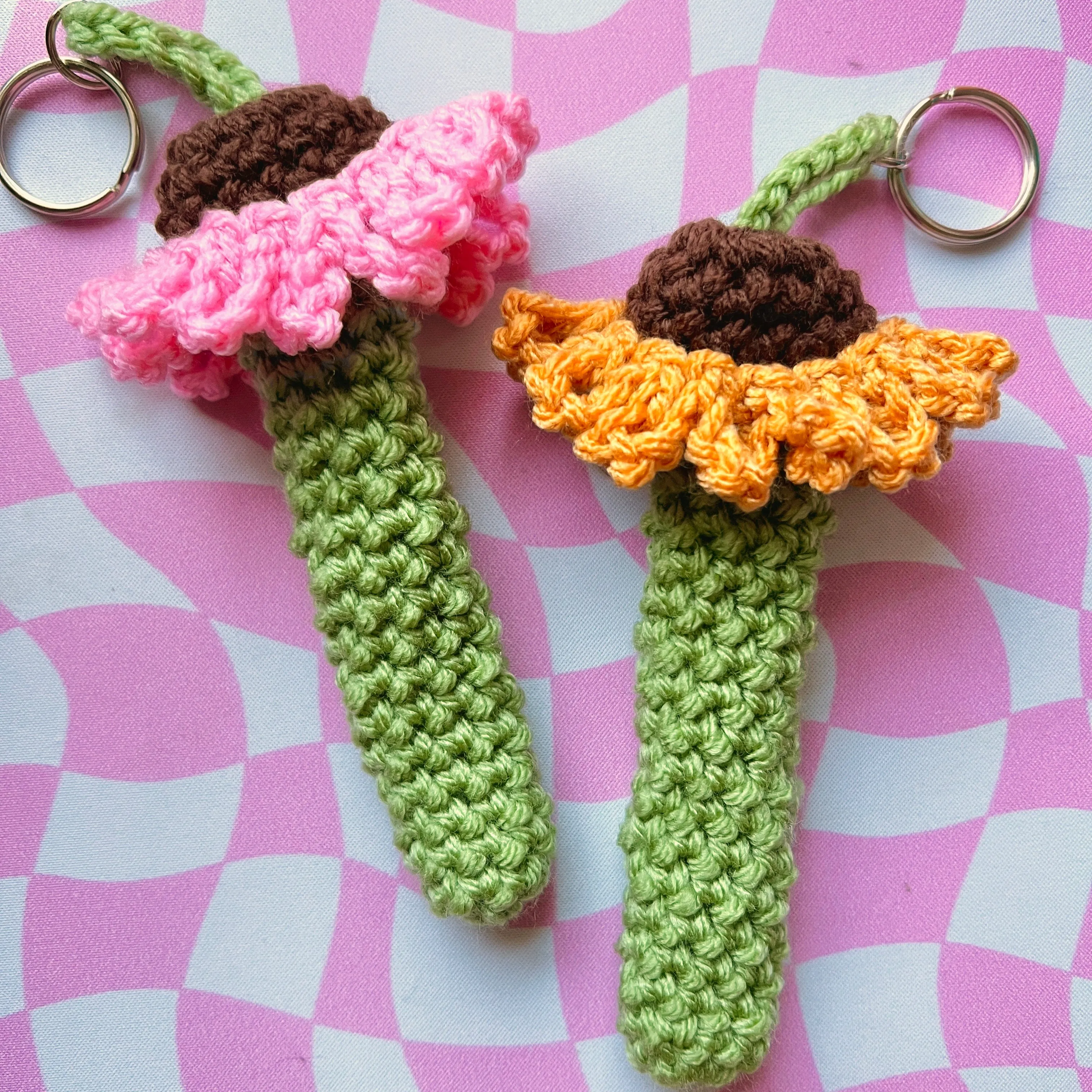 Sunflower Keychain