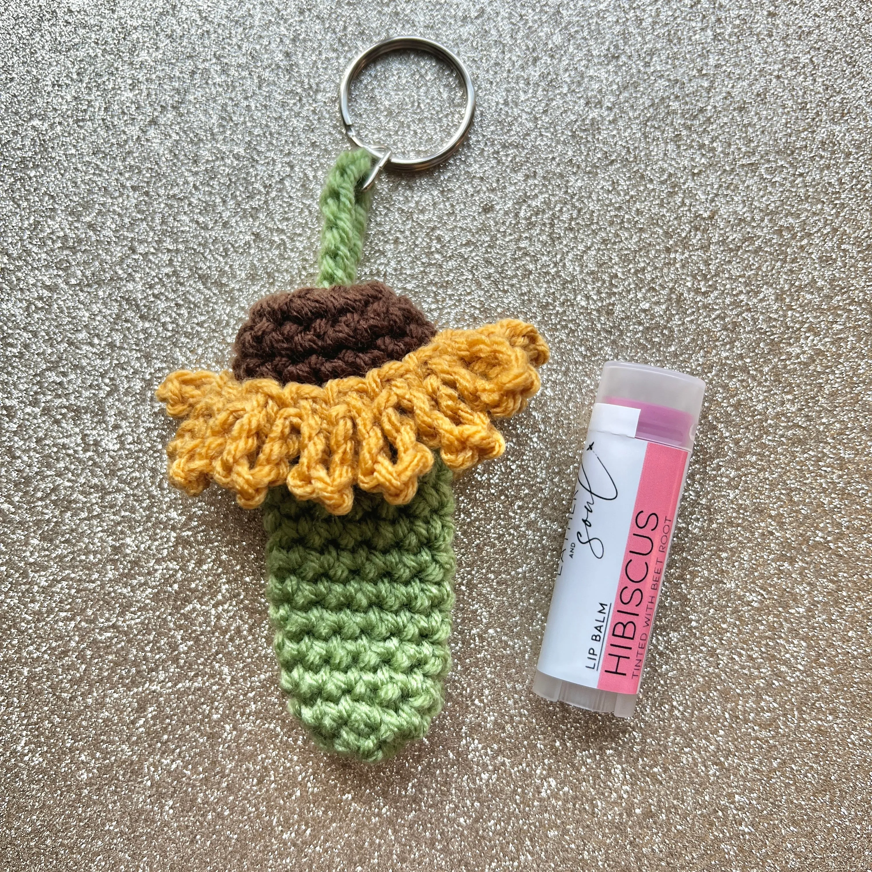 Sunflower Keychain