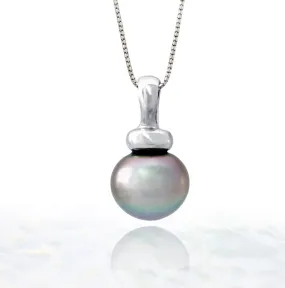 Tahitian pearl pendant - Sterling silver