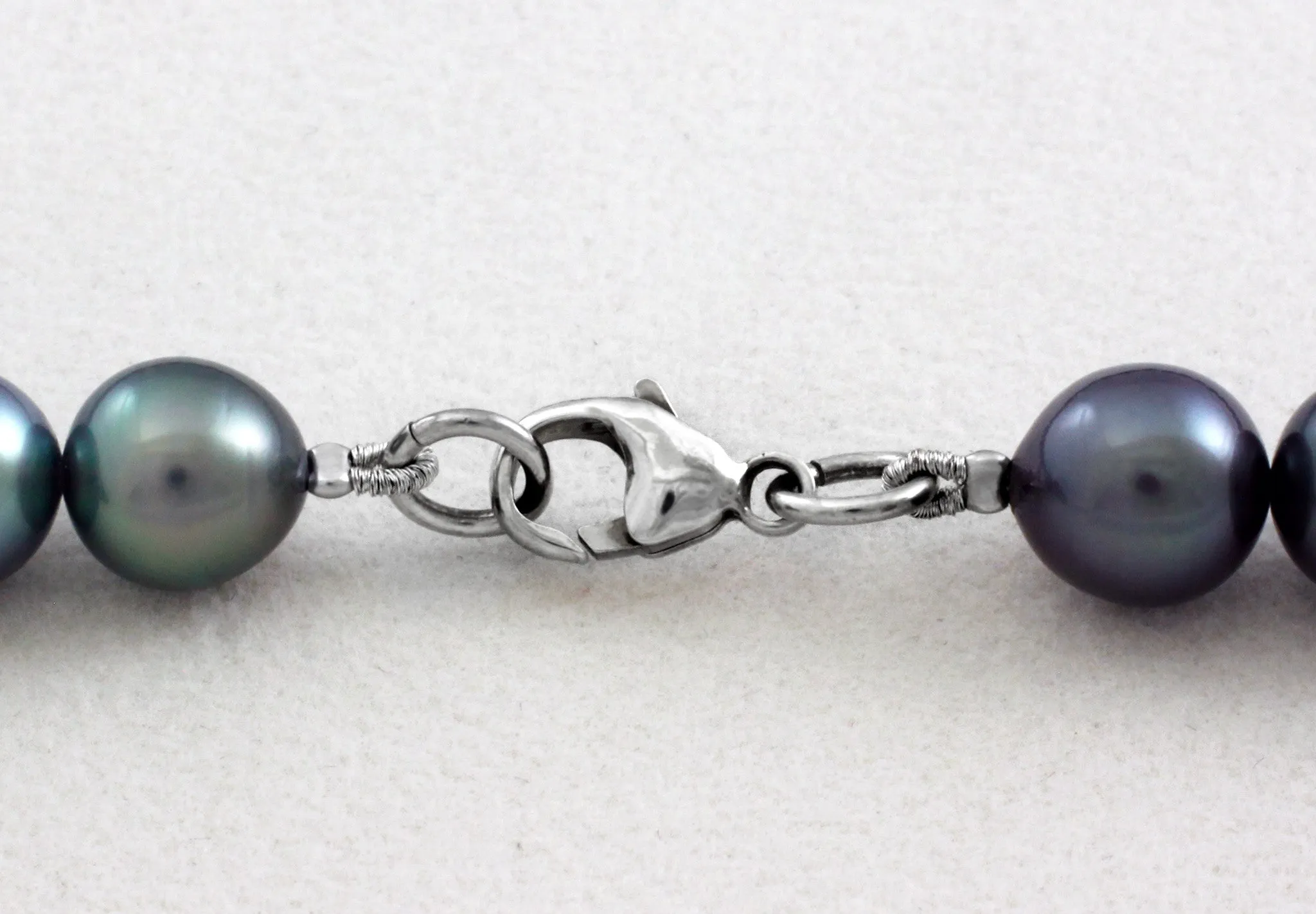 Tahitian pearl strand - Silver clasp - NECAUN00109