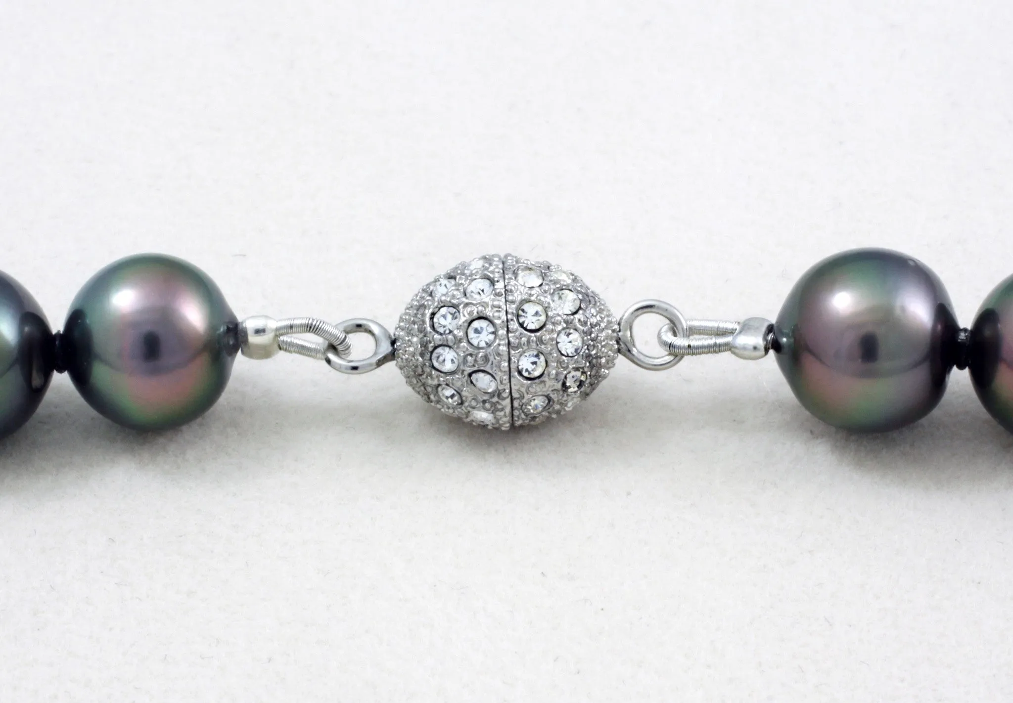 Tahitian pearl strand - Silver clasp - NESZPE00003