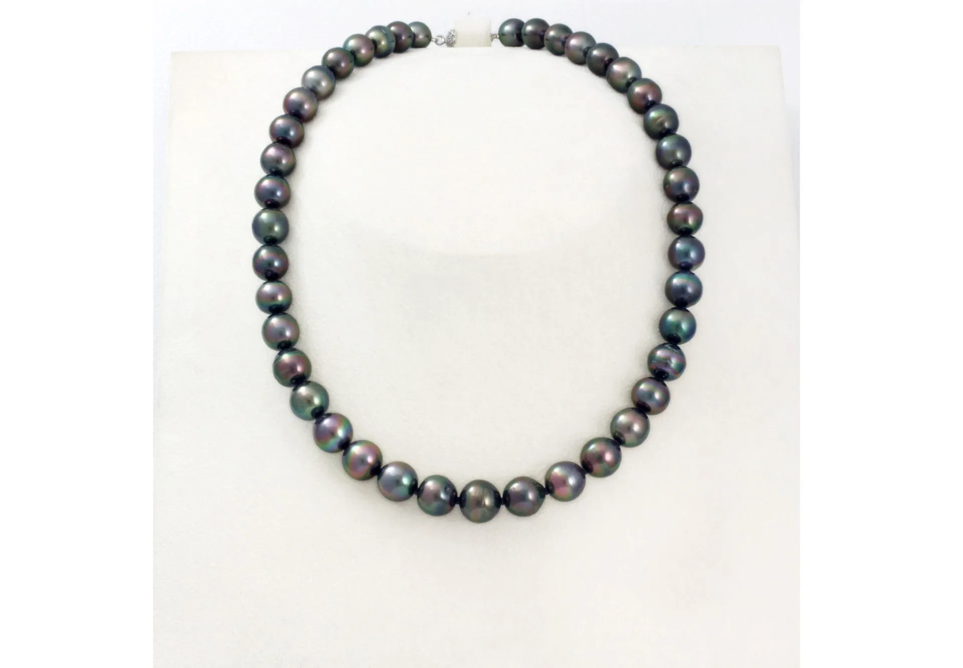 Tahitian pearl strand - Silver clasp - NESZPE00003