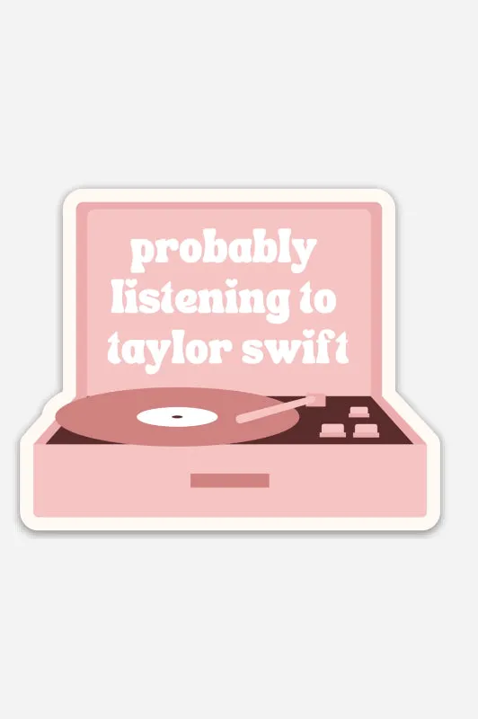 taylor record sticker