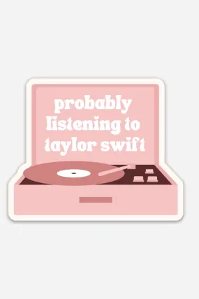 taylor record sticker