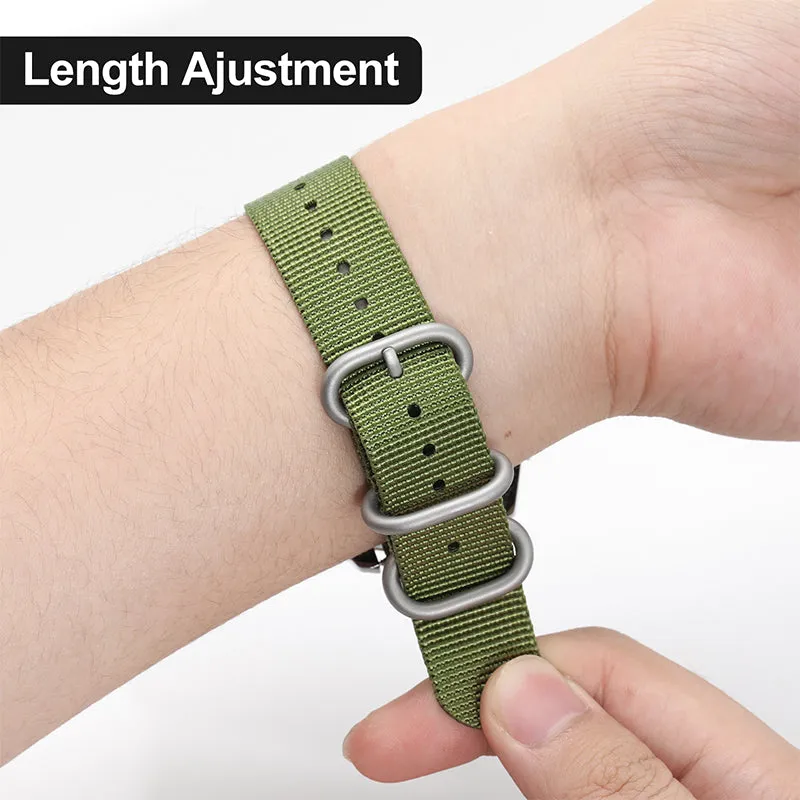 Thick Premium Woven Nylon Military Watch Strap Band