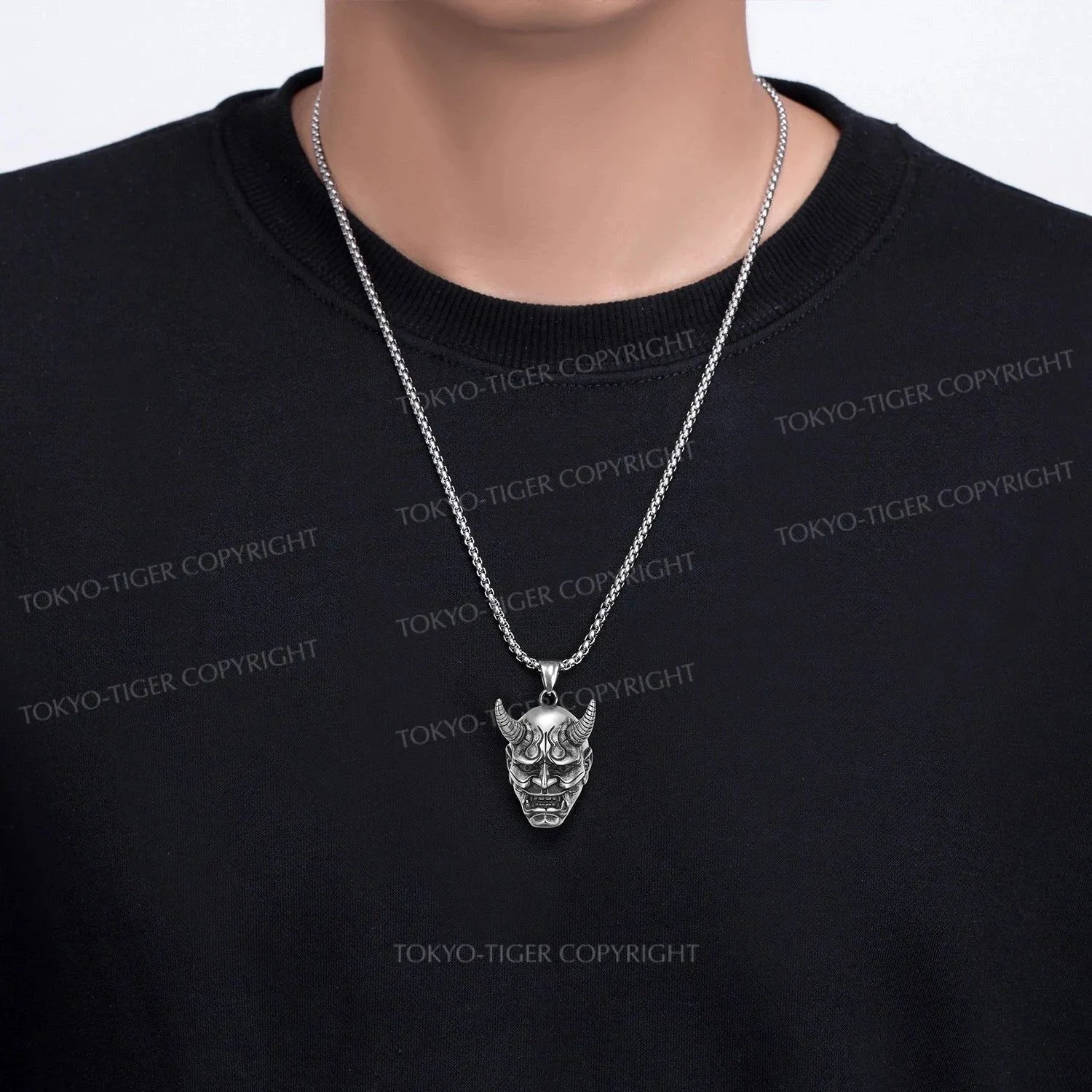 Tokyo-Tiger Demon Ghost Prajna Mask Necklace