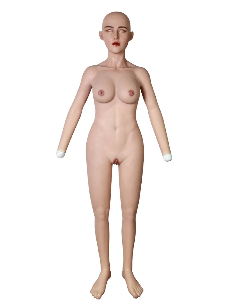 Ultimate Male to Female Silicone Bodysuit with "May" Female Mask