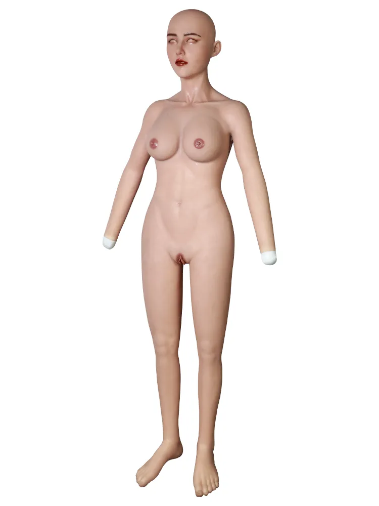 Ultimate Male to Female Silicone Bodysuit with "May" Female Mask