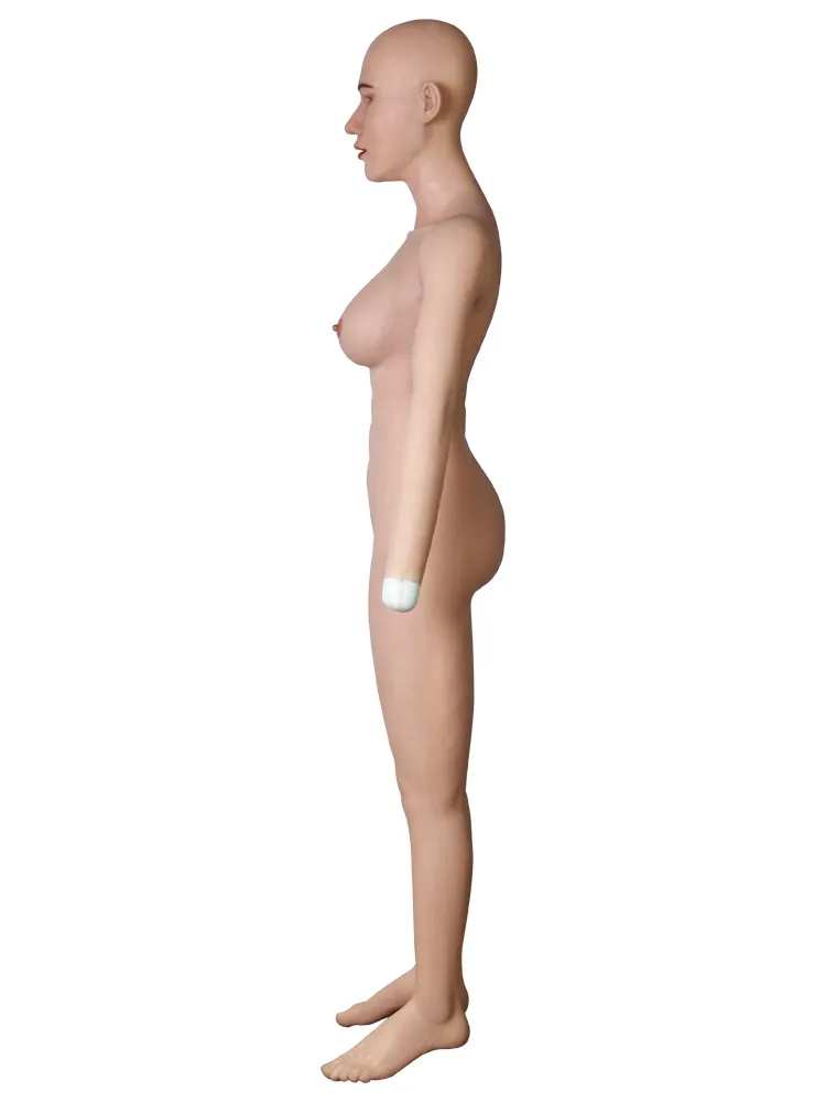 Ultimate Male to Female Silicone Bodysuit with "May" Female Mask