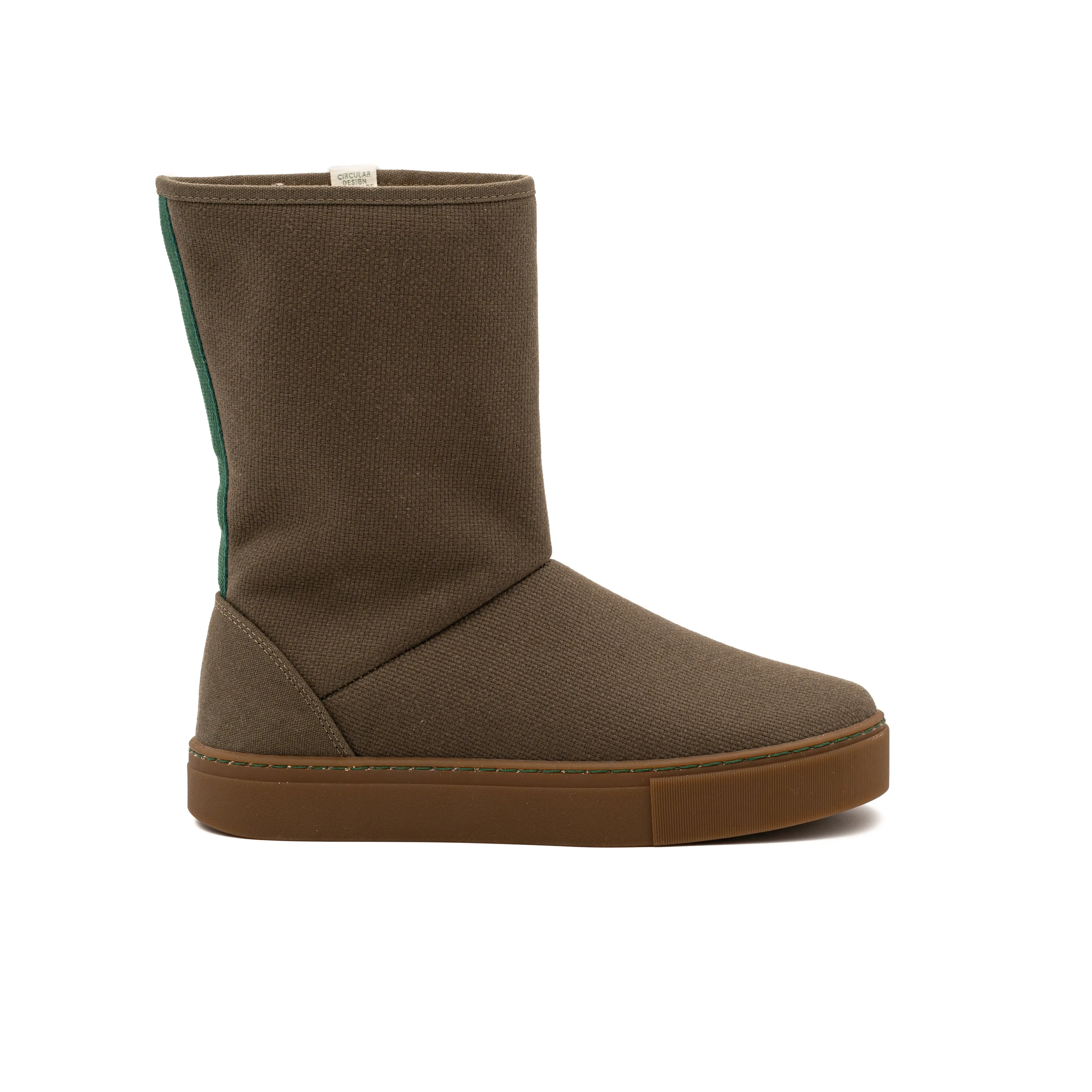 Vegan winter bootie khaki JID003